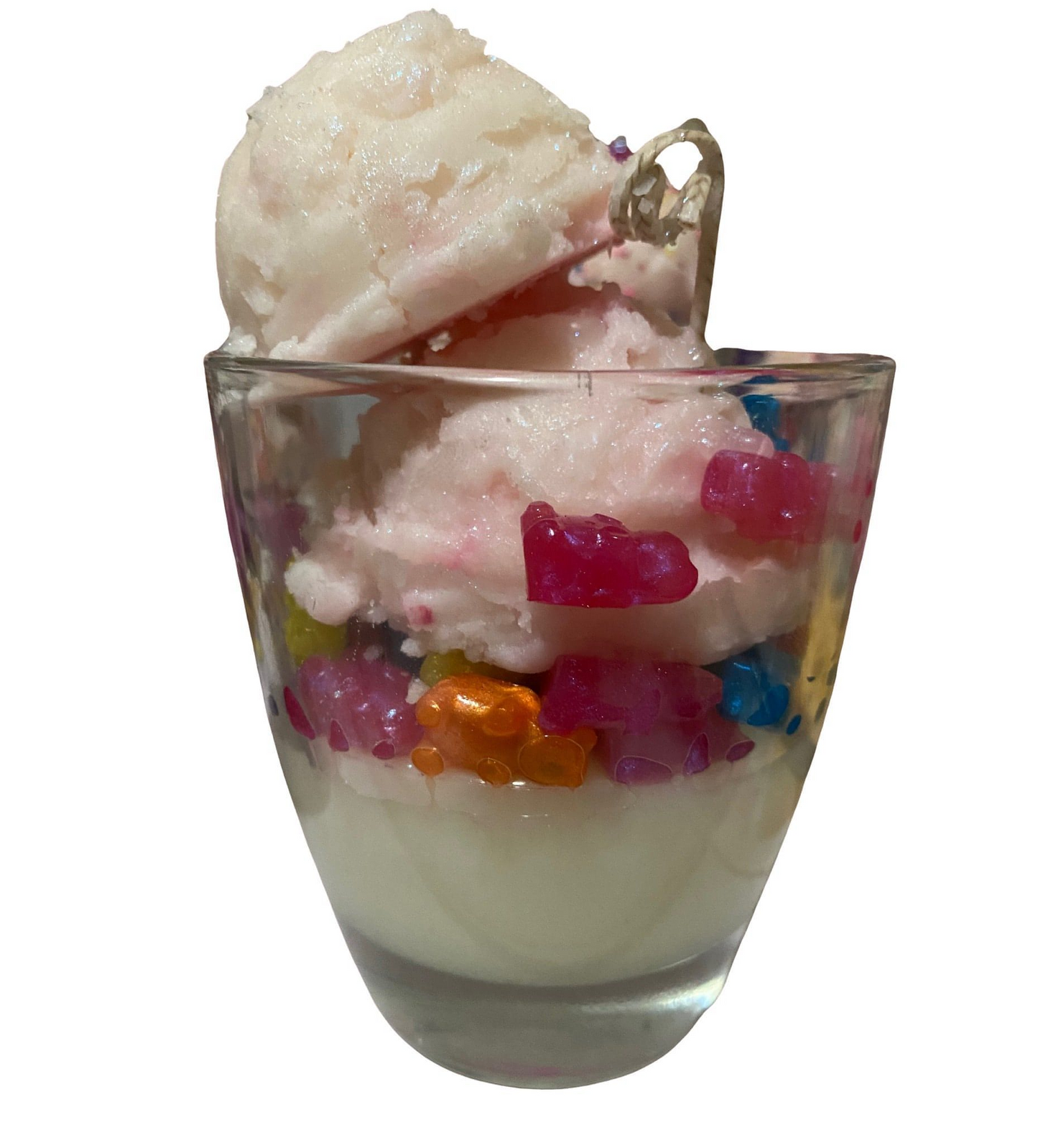 Yummy Gummy Candle with 2 ice cream wax melts
